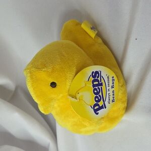 Easter Peeps Marshmallow Chick Plush Bean Bag 4" Yellow NWT